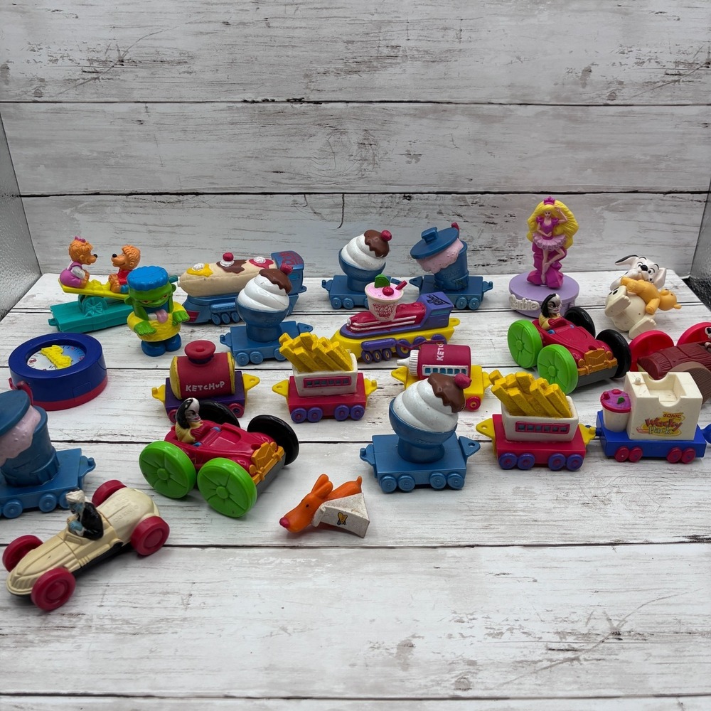 Assorted McDonald's Happy Meal Toys – Sonic Snack Train & Mixed Toy Lot